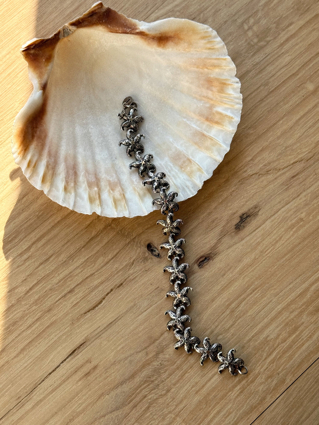 Vintage Sterling Silver Starfish bracelet